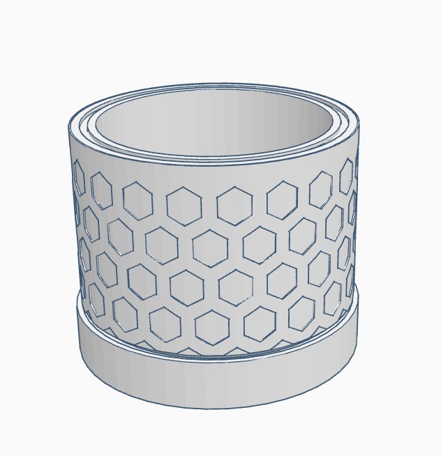 Hex Design Flower Pot preview
